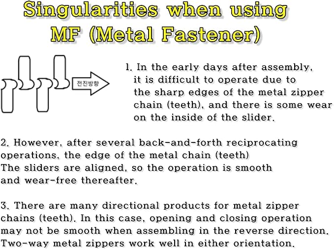 GODO MF5-2EA Metal Zipper Slider Repair Replacement Kits - Image 7