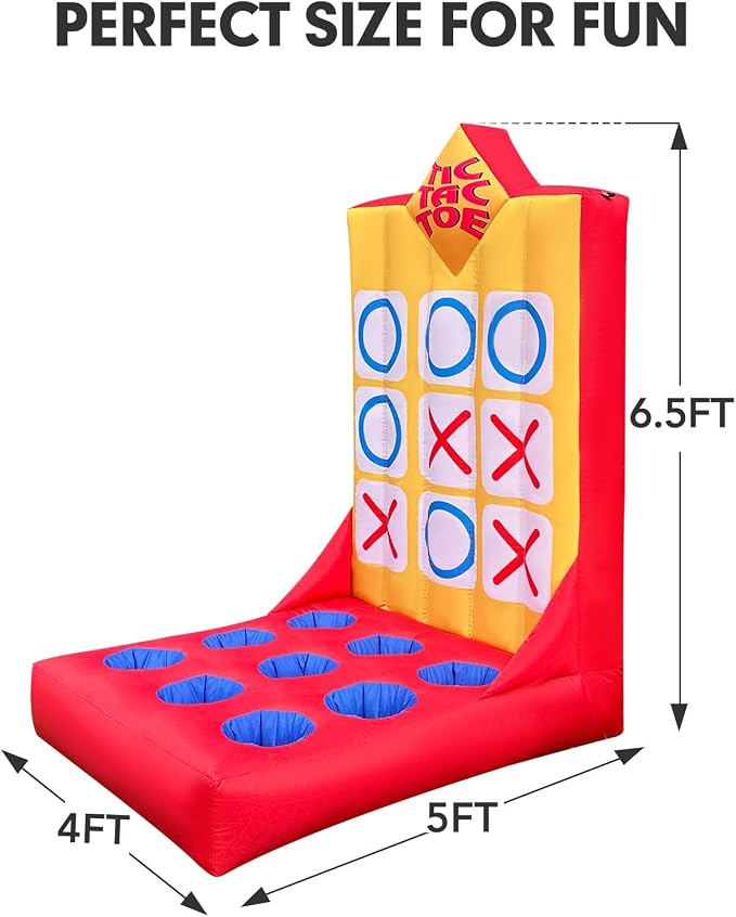 Inflatable Carnival Game with Built-in Blower, Portable Fun Toss Game - Image 2