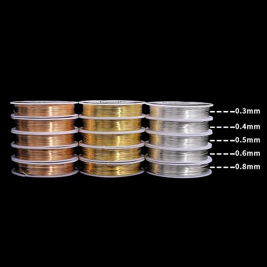 Gold Copper Wire 0.5mm Bead Cord - Image 5