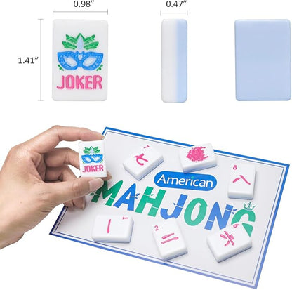 American Mahjong Tile Set with Carrying Bag and Accessories, 160 Acrylic - Image 3