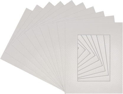 Pack of Ten 11x14 Mats Bevel Cut by Poster+Palooza