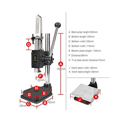 Leather Hole Puncher Hand Punching Machine Manual Press Puncher Punch Tools - Image 9