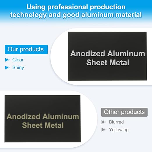 PATIKIL 2.1x3.3 Inch Anodized Aluminum Sheet Metal - Image 4