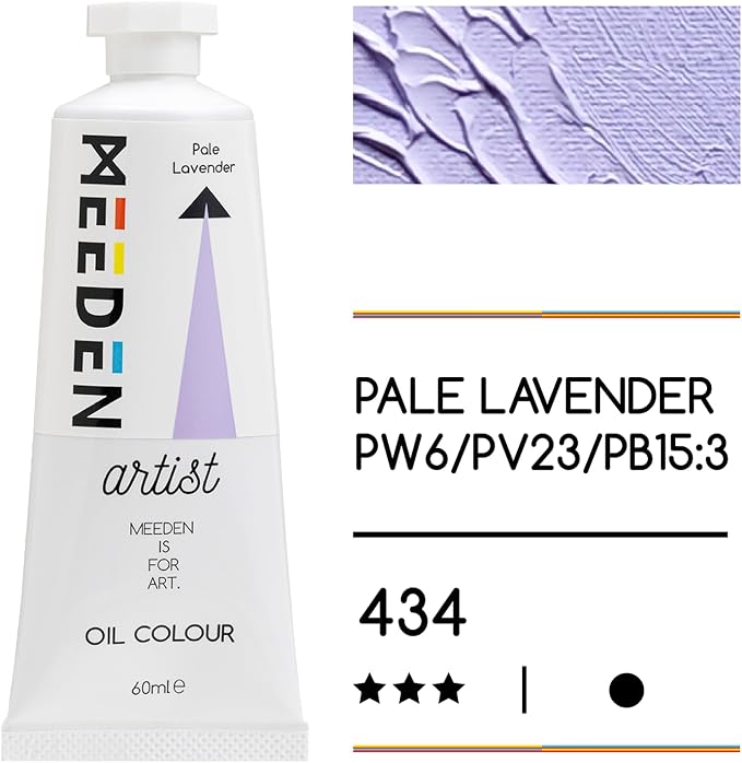 MEEDEN Artist Grade Oil Paint: Pale Lavender - 60ml/2oz Tube - Professional Art - Image 2