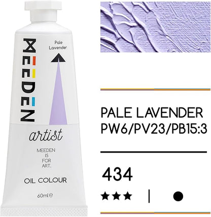 MEEDEN Artist Grade Oil Paint: Pale Lavender - 60ml/2oz Tube - Professional Art - Image 2