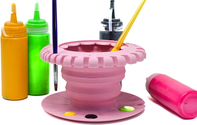 Paint Puck CollapsiBowl Paint Brush Cleaner Rinse Cup – Collapsible Paint Water by PaintPuck