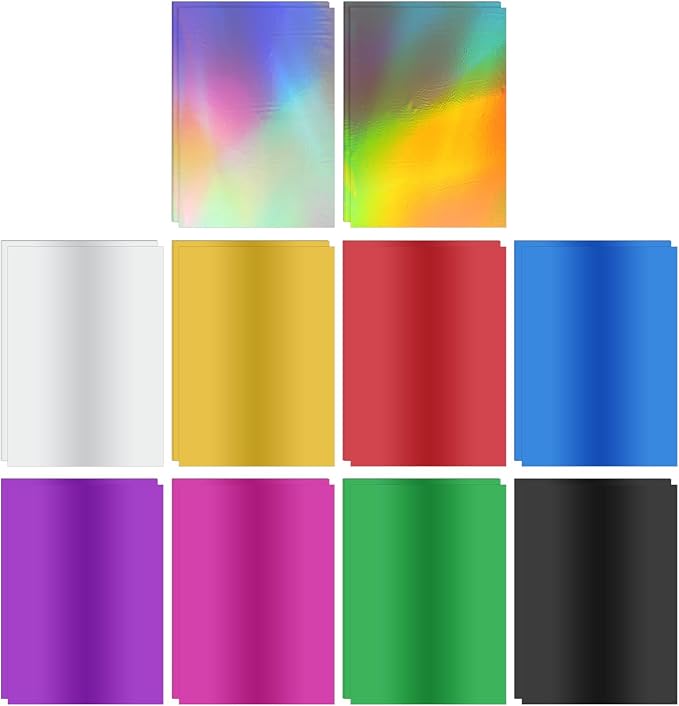 PATIKIL 11.7x8.3" Hot Stamping Foil Paper Sheet, 50 Sheets A4 Heat Transfer Hot by PATIKIL