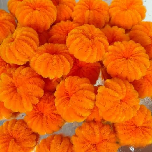 300 Pieces Pipe Cleaners Chenille Stem, 3 Gradient Orange Yellow Pipe Cleaners - Image 5