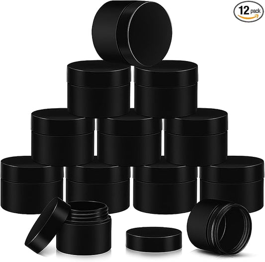 SATINIOR 12 Pack 6 oz Plastic Container Jars by SATINIOR
