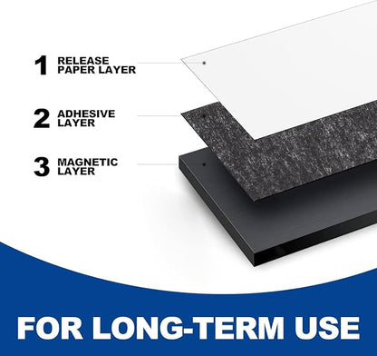 Rammos Magnetic Strips with Adhesive Backing 6 Pack Extra Strong and Heavy Duty - Image 3