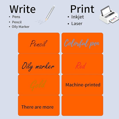 STARLIBOO 2" x 4" Colored Labels Stickers Fluorescent Bright Moving Labels - Image 5
