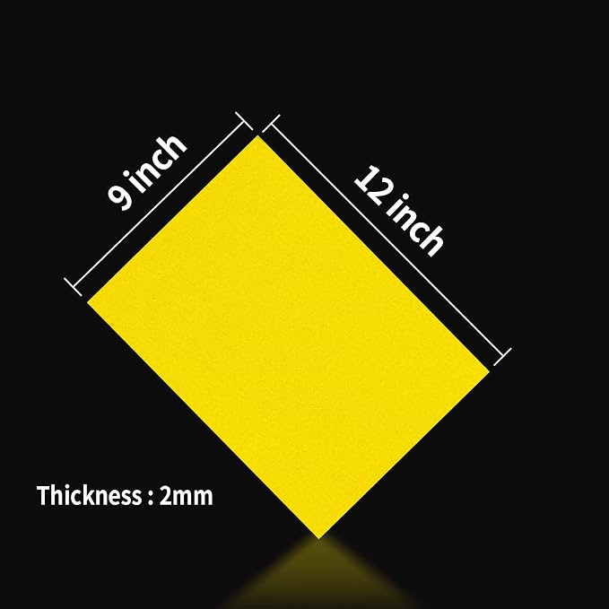 MEARCOOH Yellow Foam Sheets Crafts 9x12 Inch 2mm Eva Color Craft Foam Paper - Image 3