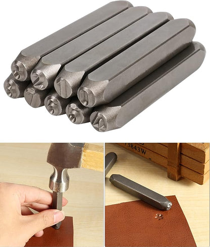 YKLP 1/4" Metal Number Stamps Set, 6mm Steel Number Punch DIY Tool - Image 4