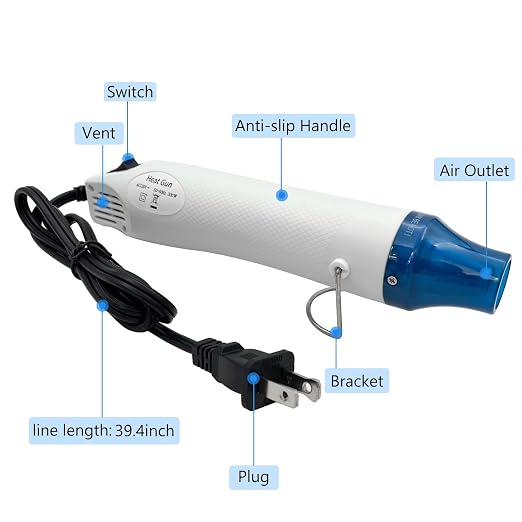 Mini Heat Gun, Portable Hot Air Gun Tool - Image 2