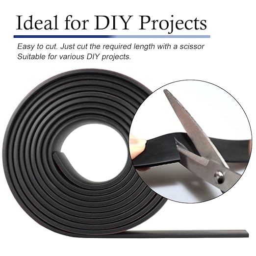 Neoprene Rubber Strips Self Adhesive Solid Rubber Sheets, Rolls & Strips - Image 4