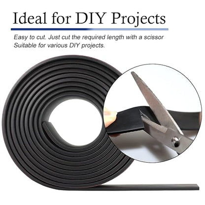Neoprene Rubber Strips Self Adhesive Solid Rubber Sheets, Rolls & Strips - Image 4