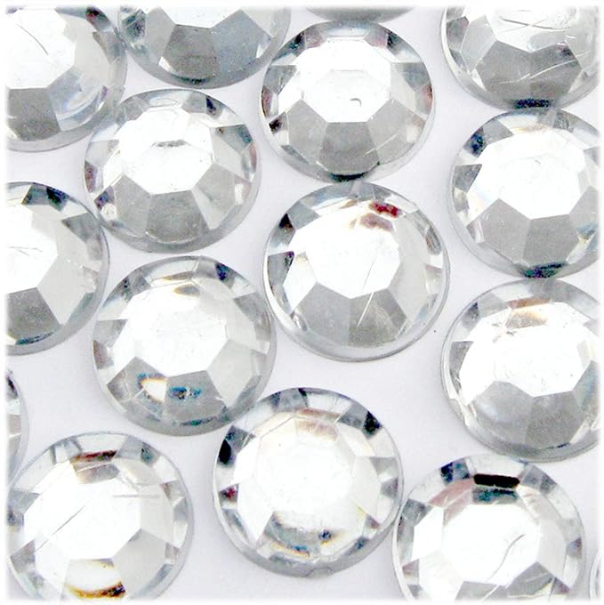 The Crafts Outlet 72pc Loose Flatback Acrylic Rhinestones Round 20mm by The+Crafts+Outlet