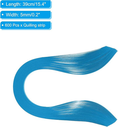 PATIKIL Quilling Strips Paper 600pcs 5mm 39cm Origami Paper Quilling Kits - Image 2