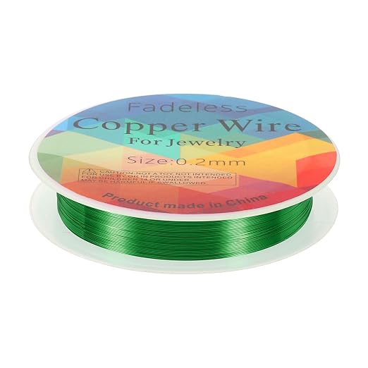 HARFINGTON 82ft Jewelry Wire, 32 Gauge Brass Craft Soft Metal Tarnish Resistant by HARFINGTON