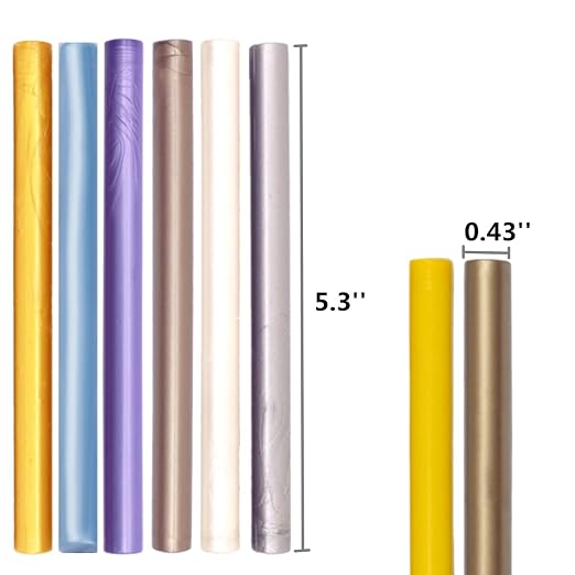 Red Wax Sealing Sticks, ONWINPOR 10pcs Glue Gun Wax Seal Sticks - Image 4