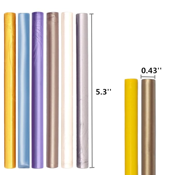 Gray Blue Wax Sealing Sticks, ONWINPOR 10pcs Glue Gun Wax Seal Sticks - Image 4