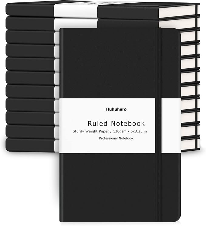 Huhuhero Notebooks Journal, Ruled Notebook, Premium Thick Paper Lined Journal by Huhuhero