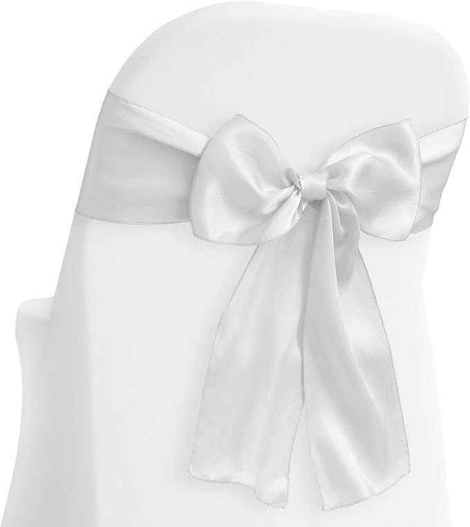 Humphrey's Craft 4 Inch White Double Faced Satin Ribbon - Image 4