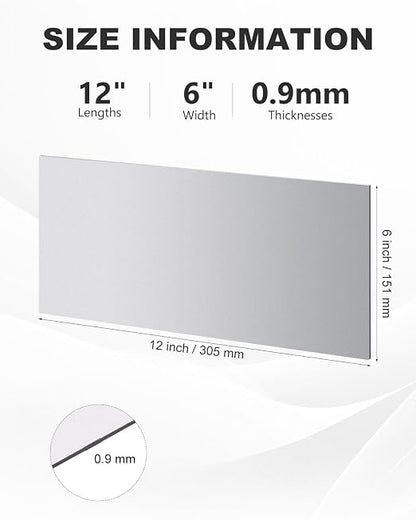 4 Pcs 20 Gauge Steel Sheet Metal 12" x 6" Cold Rolled Steel Plate Sheet Metal - Image 2