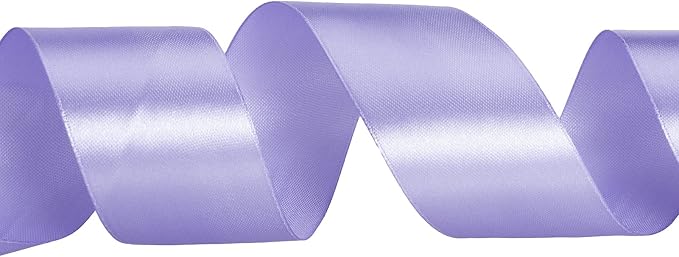 1 1/2 Inch Violet Solid Satin Ribbon, 50 Yards Craft Fabric Ribbon - Image 3