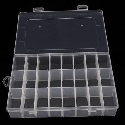 2 Pack 24 Grids Plastic Organizer Box Container Craft Storage Box - Image 2