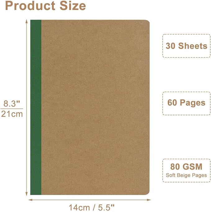 ZCZN 50 Pack Colorful Lined Notebooks Bulk, A5 Journals - Image 3