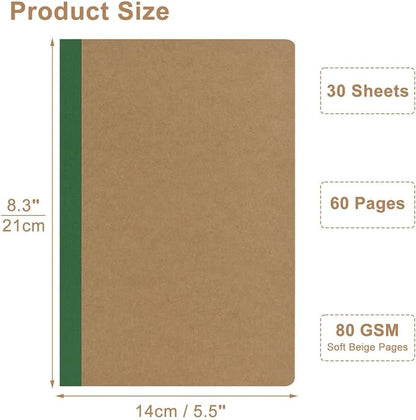 ZCZN 8 Pack Colorful Lined Notebooks Bulk, A5 Journals - Image 3