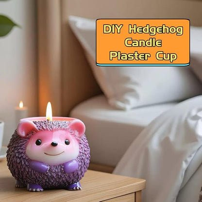 Animal Resin Molds Silicone 3D Cute Hedgehog Epoxy Resin Plaster Candle Holder - Image 4