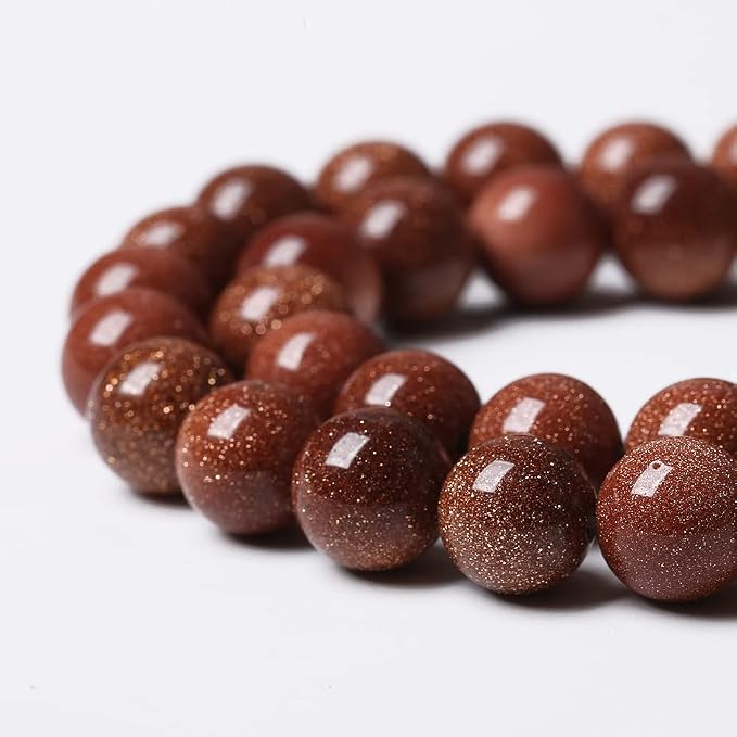 90pcs 4mm Natural Gold Sandstone Beads Gemstone Round Loose Beads - Image 3
