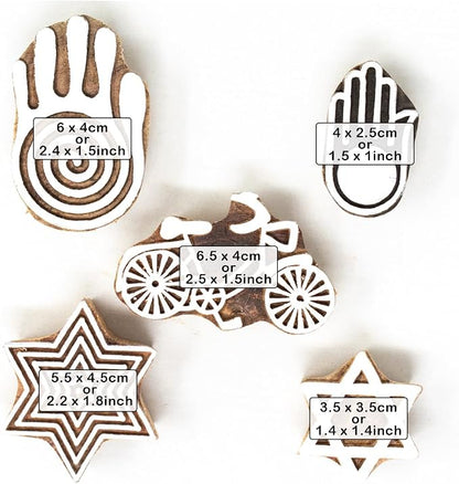 Hashcart Wooden Stamp Block, Printing Stamp Design Set | Block - Image 4