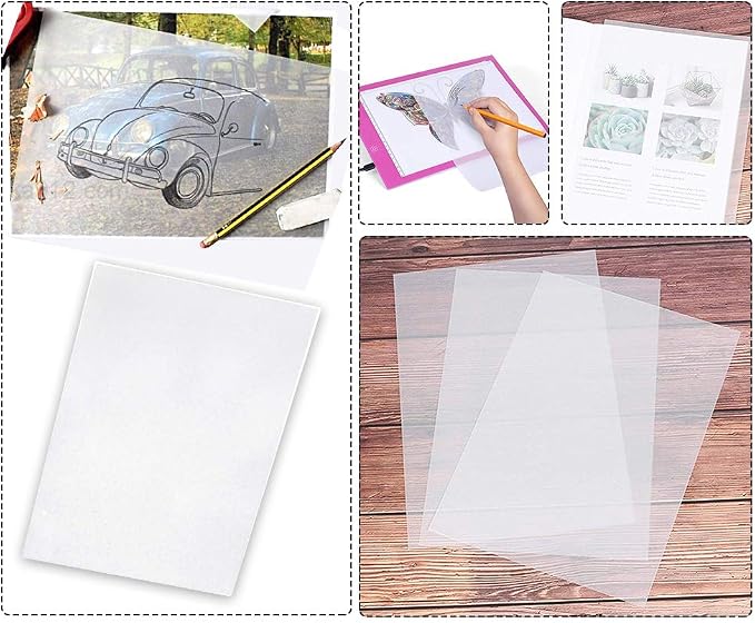 30 Sheets Carbon Transfer Paper, Tracing Paper Carbon Graphite Copy Paper - Image 7