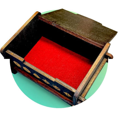 Dice Box - BLACK - 6x4x3 Also holds jewelry and great - Image 8