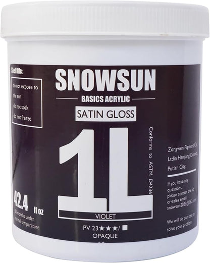 SNOWSUN Acrylic Paints, Large Bulk Heavy Body Acrylic Paint by PainttheLightofInspiration