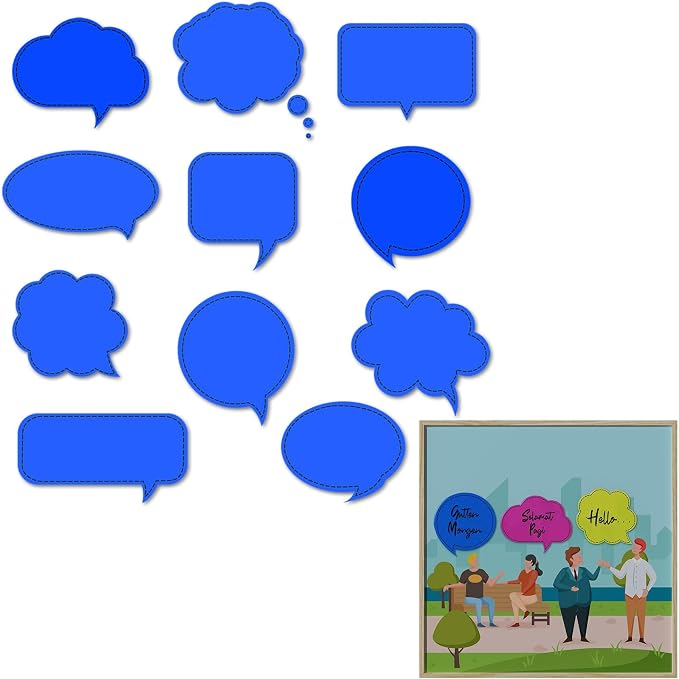 YKW 11PCS Multi-Shape Speech Bubble Chat Cutting Dies, DIY Paper Craft Cutting by YKW