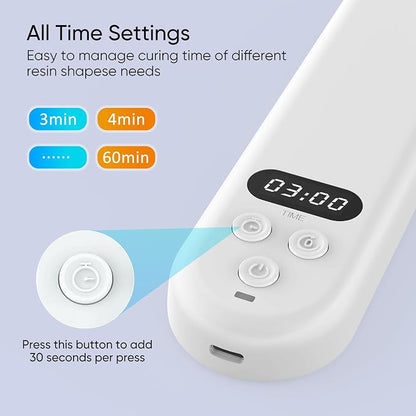 PPESULK UV Light for Resin Curing, Rechargeable UV Resin Lamp - Image 3