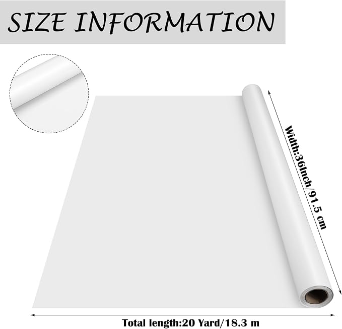 Ctosree 36" x 20 Yards 1000H Design Vellum Roll Architectural Vellum Paper - Image 2