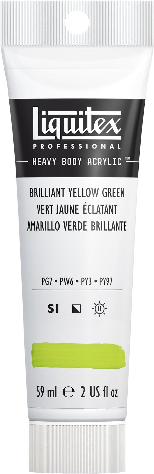 Liquitex Professional Heavy Body Acrylic Paint, 2-oz Tube, Brilliant Yellow by Liquitex