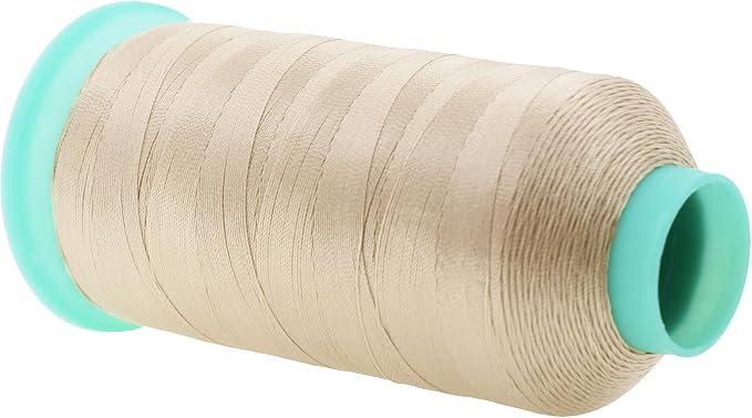 Mandala Crafts Bonded Nylon Thread Cream Heavy Duty Sewing Threads - Image 2