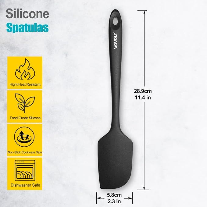 Silicone Spatula for Kitchen, 600°F Heat resistant Spatulas for Baking - Image 2