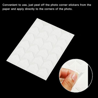 PATIKIL Photo Corners, 10 Sheets/240 Pcs Self Adhesive DIY Picture Mounting - Image 4