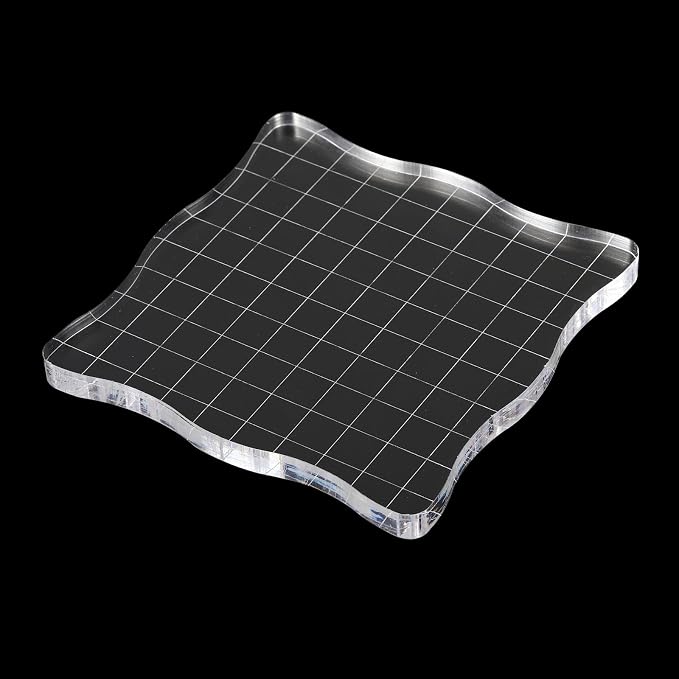 PATIKIL 4" x 4" Acrylic Stamp Block - Image 4