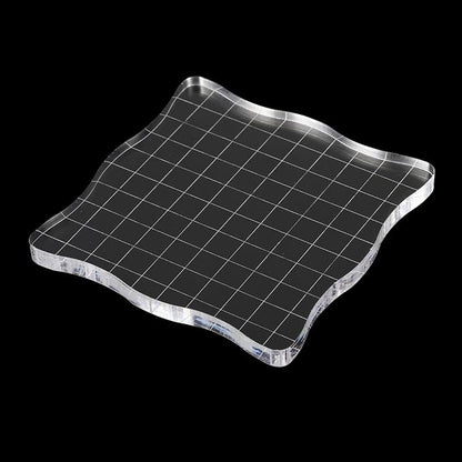 PATIKIL 4" x 4" Acrylic Stamp Block - Image 4