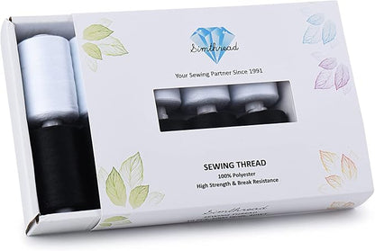 Simthread All Purpose Sewing Thread, 10 Spool 1000 Yards Each Bobbin Polyester - Image 6