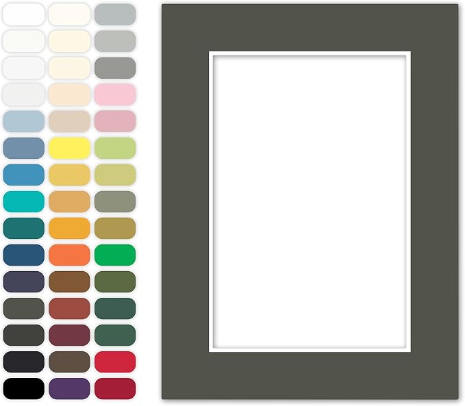 Poster Master Dark Olive Matboard – 4-Ply Acid-Free Picture Mat Board by PosterMaster