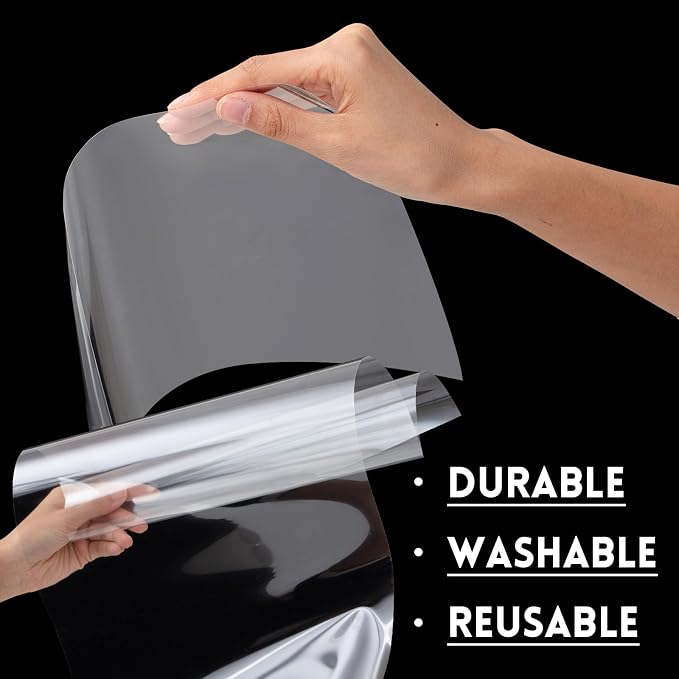 Frienda 12 Inches x 80 ft 6 Mil Rolls Blank Stencil Sheets Acetate Sheets Clear - Image 5